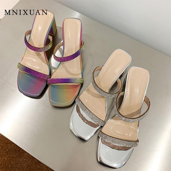 dress shoes ladies party high heels women slipper sandals 2021 open toe silver rhinestones block slides plus size 42, Black
dress shoes ladies party high heels women slipper sandals 2021 open toe silver rhinestones block slides plus size 42, Black