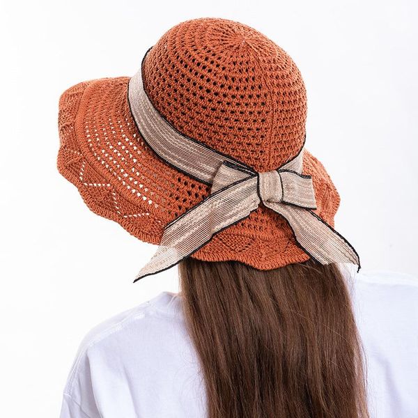 wide brim hats style ladies wide-brimmed beach hat can be broken summer sun straw with bow, Blue;gray
wide brim hats style ladies wide-brimmed beach hat can be broken summer sun straw with bow, Blue;gray