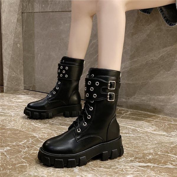boots 2021 ins woman leather ankle lace up shoes short winter british style platform heels footwear size 35-40, Black
boots 2021 ins woman leather ankle lace up shoes short winter british style platform heels footwear size 35-40, Black