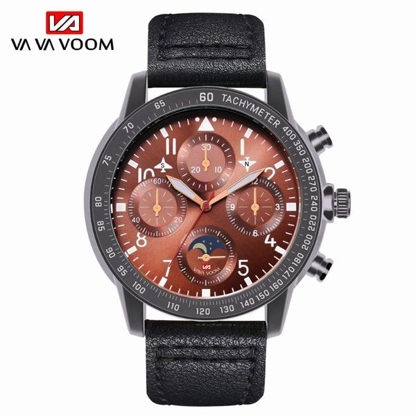 wristwatches chronograph quartz watch men sports watches military army leather wrist clock relogio masculino, Slivery;brown
wristwatches chronograph quartz watch men sports watches military army leather wrist clock relogio masculino, Slivery;brown