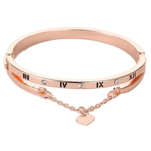 charm bracelets women classic design heart pendant zircon roman numerals & bangles fashion jewelry, Golden;silver
charm bracelets women classic design heart pendant zircon roman numerals & bangles fashion jewelry, Golden;silver