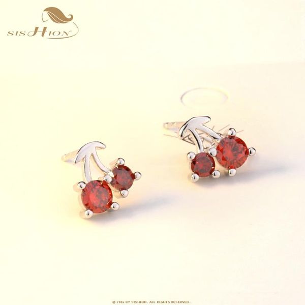 stud sishion 2021 red crystal cherry vintage earrings ladies korean fashion fruit jewelry gift sp0297, Golden;silver
stud sishion 2021 red crystal cherry vintage earrings ladies korean fashion fruit jewelry gift sp0297, Golden;silver