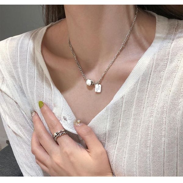 chains contracted style restoring ancient ways lucky necklace shape women light luxury niche charm, Silver
chains contracted style restoring ancient ways lucky necklace shape women light luxury niche charm, Silver
