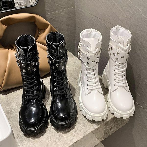 boots 2021 female bootes women non-slip pu motorcycle for fashion cross tie buckle zipper shoes, Black
boots 2021 female bootes women non-slip pu motorcycle for fashion cross tie buckle zipper shoes, Black