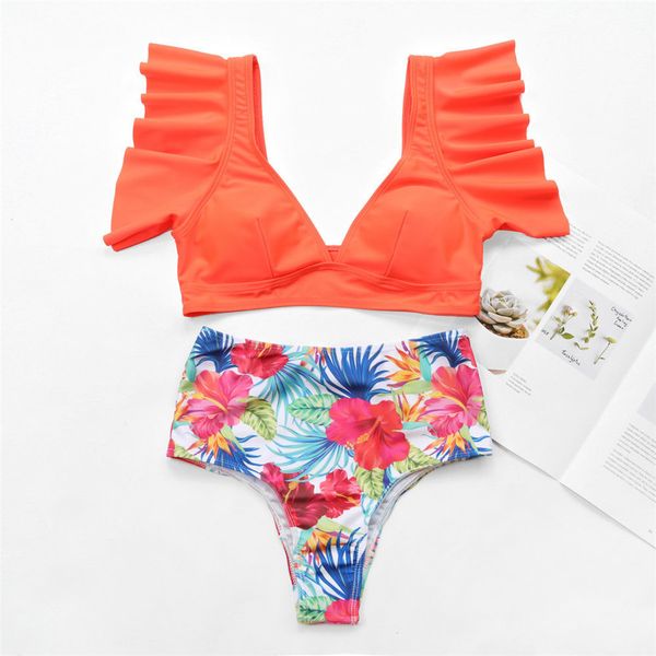2021 mujer high waist bikini print swimwear women bathing suit women brazilain biquini ruffle swimming suit bikinis beachwear
2021 mujer high waist bikini print swimwear women bathing suit women brazilain biquini ruffle swimming suit bikinis beachwear
