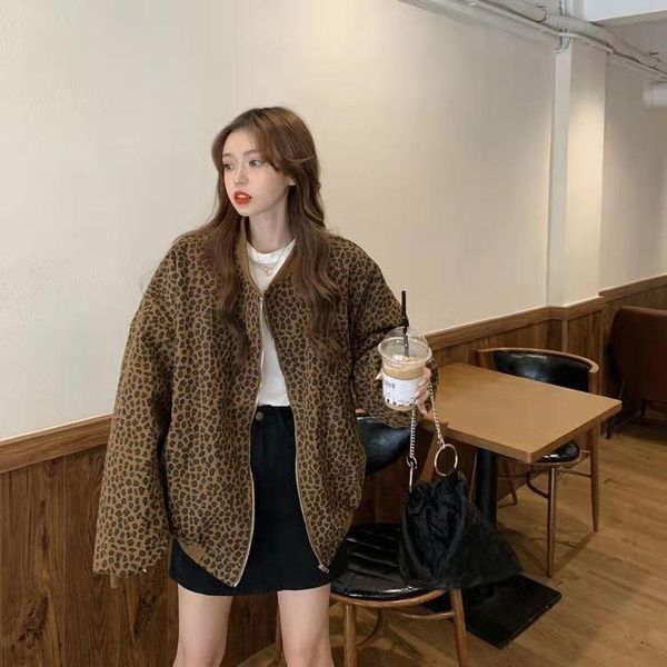 women's jackets 2021 spring vintage leopard jacket size casual female coat winter woman clothes elegant wool outwear, Black;brown
women's jackets 2021 spring vintage leopard jacket size casual female coat winter woman clothes elegant wool outwear, Black;brown