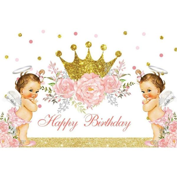 party decoration happy birthday decor backdrop flowers crown little angel background children po booth studio props
party decoration happy birthday decor backdrop flowers crown little angel background children po booth studio props
