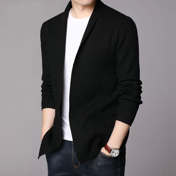 men's sweaters men 2021 spring autumn fashion solid color cardigan coats male casual sweater jackets long sleeve knitted outerwear o140, White;black
men's sweaters men 2021 spring autumn fashion solid color cardigan coats male casual sweater jackets long sleeve knitted outerwear o140, White;black