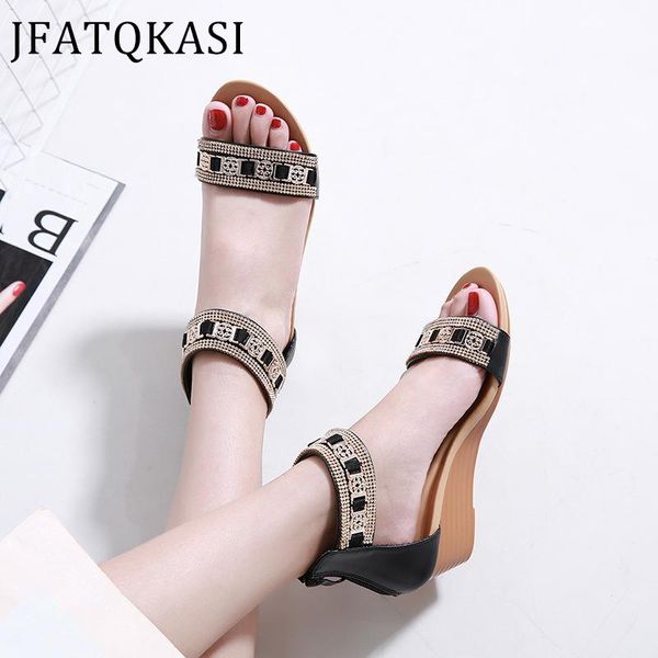 dress shoes women sandals summer wedge peep toe woman party bohemian brand vacation beach female rome plus size 2021 style, Black
dress shoes women sandals summer wedge peep toe woman party bohemian brand vacation beach female rome plus size 2021 style, Black