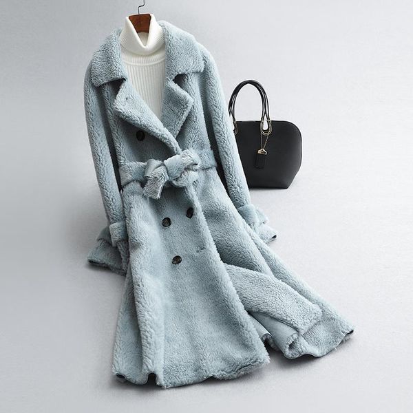 women's fur & faux coat 100% wool woman jacket long winter clothes women korean style 2021 abrigos de mujer pph2936, Black
women's fur & faux coat 100% wool woman jacket long winter clothes women korean style 2021 abrigos de mujer pph2936, Black