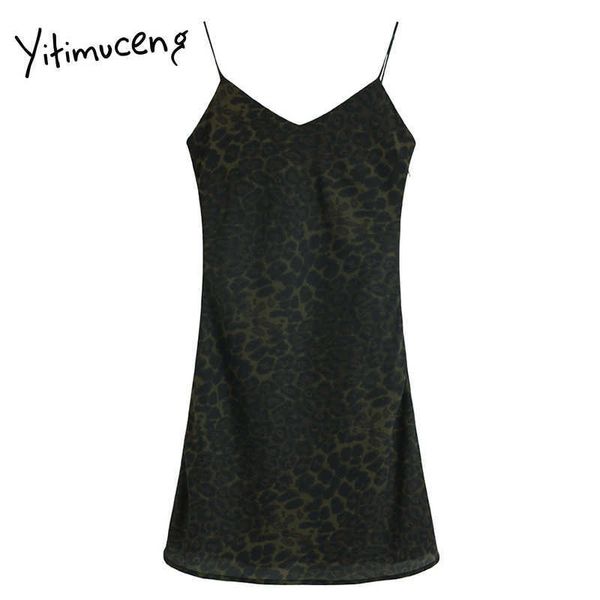 yitimuceng bandage leopard vintage mini sleeveless high waist dresses women v-neck a-line summer french fashion dress 210601, Black;gray
yitimuceng bandage leopard vintage mini sleeveless high waist dresses women v-neck a-line summer french fashion dress 210601, Black;gray