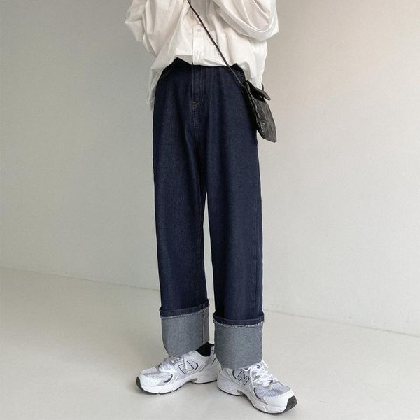 men's jeans dark blue retro daddy pants autumn denim trousers tide brand loose wild straight ins wide-leg
men's jeans dark blue retro daddy pants autumn denim trousers tide brand loose wild straight ins wide-leg