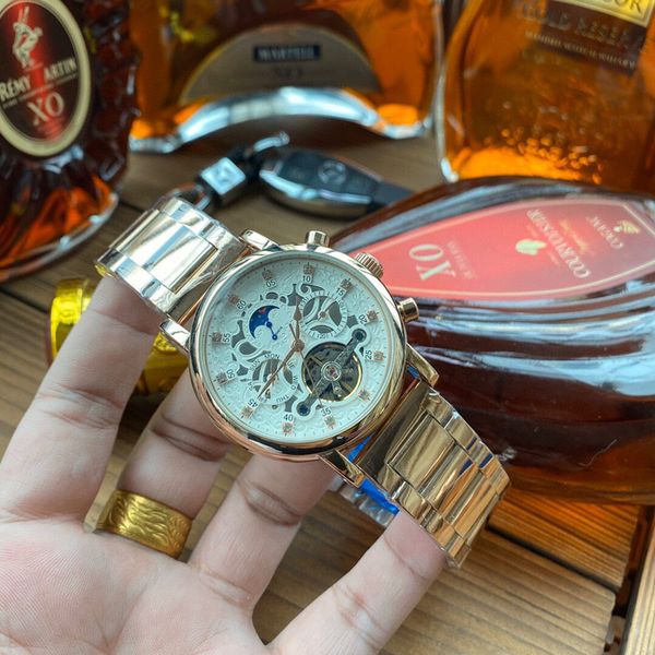 business men designer watches luxury wristwatches for men gift mechanical automatic movement watch moon phase daydate stainless steel band v, Slivery;brown
business men designer watches luxury wristwatches for men gift mechanical automatic movement watch moon phase daydate stainless steel band v, Slivery;brown