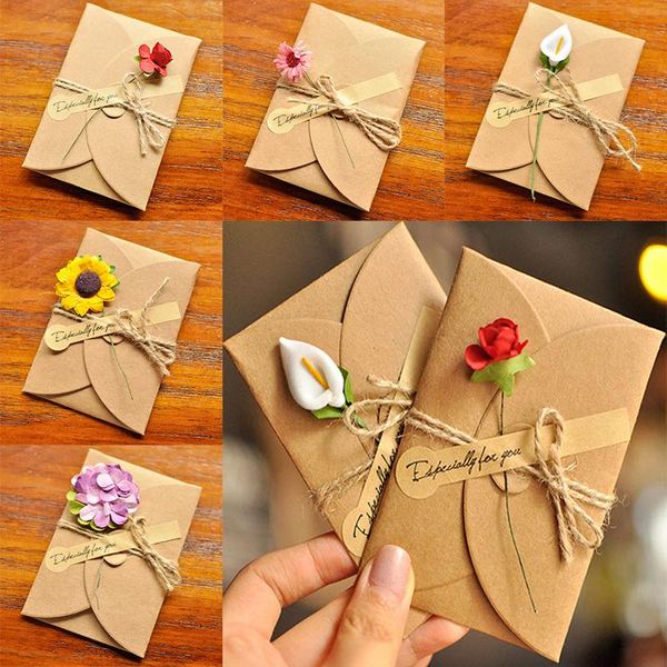 greeting cards retro diy kraft paper invitation card postcard handmade dried flowers wedding party valentine's day car
greeting cards retro diy kraft paper invitation card postcard handmade dried flowers wedding party valentine's day car