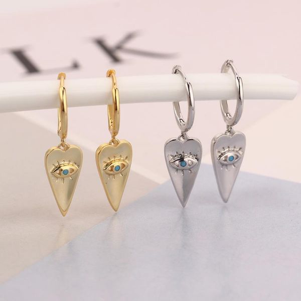 hoop & huggie genuine 925 sterling silver 18k gold heart turkish evil eye piercing earring brinco pendientes for women jewelry 2021 trend, Golden;silver
hoop & huggie genuine 925 sterling silver 18k gold heart turkish evil eye piercing earring brinco pendientes for women jewelry 2021 trend, Golden;silver