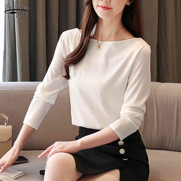spring clothes long sleeve chiffon women shirts solid white elegant blouses and slim blusas mujer 8068 50 210508
spring clothes long sleeve chiffon women shirts solid white elegant blouses and slim blusas mujer 8068 50 210508