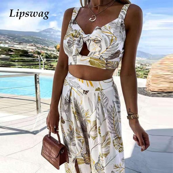 women's pants & capris fashion print women 2 piece sets summer sleeveless hollow out outfits bandeau 2021 crop and slit wide leg s, Black;white
women's pants & capris fashion print women 2 piece sets summer sleeveless hollow out outfits bandeau 2021 crop and slit wide leg s, Black;white