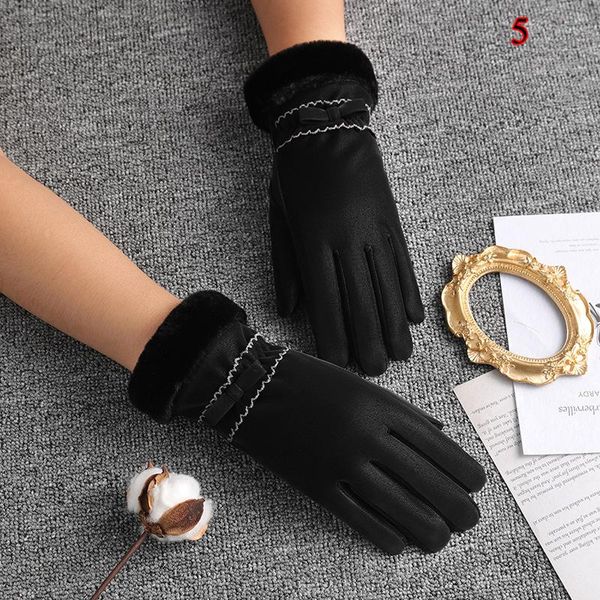 five fingers gloves touch screen winter ladies outdoor cycling cute bow velvet waterproof plus windproof., Blue;gray
five fingers gloves touch screen winter ladies outdoor cycling cute bow velvet waterproof plus windproof., Blue;gray