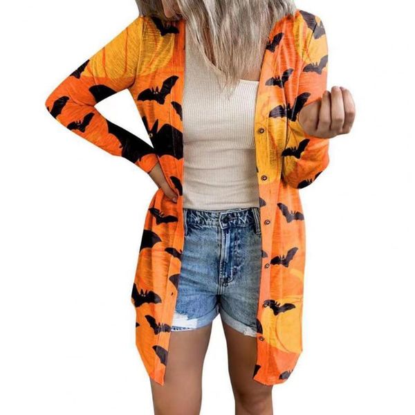 women's jackets cardigan sweater fashion autumn halloween print long sleeve loose coat women buttons closure outerwear, Black;brown
women's jackets cardigan sweater fashion autumn halloween print long sleeve loose coat women buttons closure outerwear, Black;brown