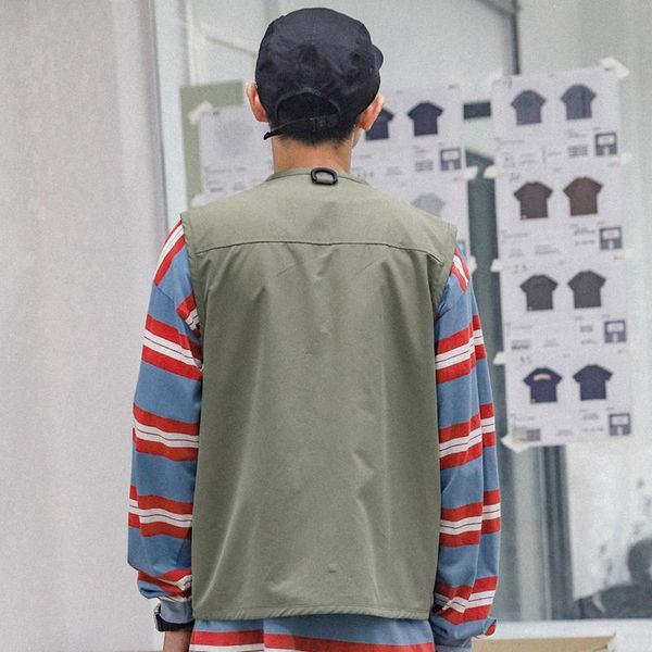 men's vests safari style multi-pocket cargo vest men military tactical outdoor pographer sleeveless jacket, Black;white
men's vests safari style multi-pocket cargo vest men military tactical outdoor pographer sleeveless jacket, Black;white