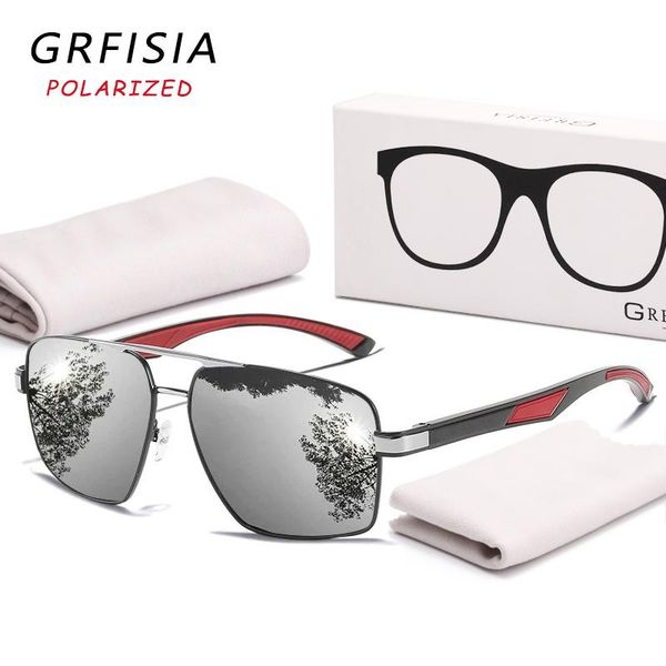 sunglasses grfisia fashion square polarized men brand driving travel sun glasses lightweight alloy frame goggles uv400 lens c26, White;black
sunglasses grfisia fashion square polarized men brand driving travel sun glasses lightweight alloy frame goggles uv400 lens c26, White;black