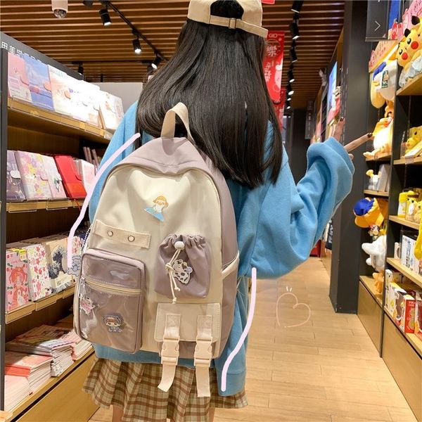 backpack student ladies cute nylon waterproof school bag for teen girls travel fashion college
backpack student ladies cute nylon waterproof school bag for teen girls travel fashion college