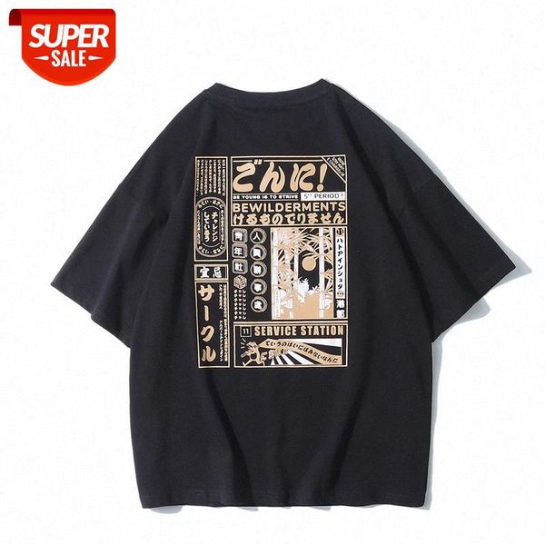 summer men's short-sleeved japanese original street flow back poster pattern printed t-shirt #dx2k, White;black
summer men's short-sleeved japanese original street flow back poster pattern printed t-shirt #dx2k, White;black