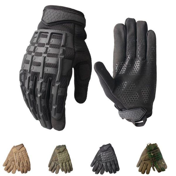 sports gloves men's outdoor full finger tactical military motorcycle cycling racing camouflage protection glove 1 pair, Black
sports gloves men's outdoor full finger tactical military motorcycle cycling racing camouflage protection glove 1 pair, Black