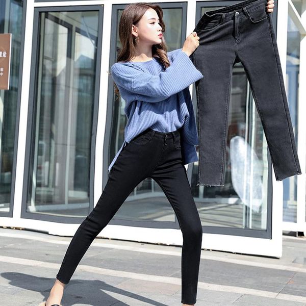 women's jeans elastic tight-fitting fine burr pencil 2021 thickened korean version of the high waist autumn and winter style plus velve, Blue
women's jeans elastic tight-fitting fine burr pencil 2021 thickened korean version of the high waist autumn and winter style plus velve, Blue