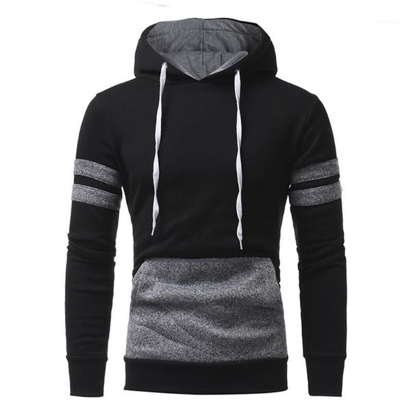 men's hoodies & sweatshirts man slim hooded autumn pocket casual long sleeve patchwork fashion spring vintage pullovers, Black
men's hoodies & sweatshirts man slim hooded autumn pocket casual long sleeve patchwork fashion spring vintage pullovers, Black