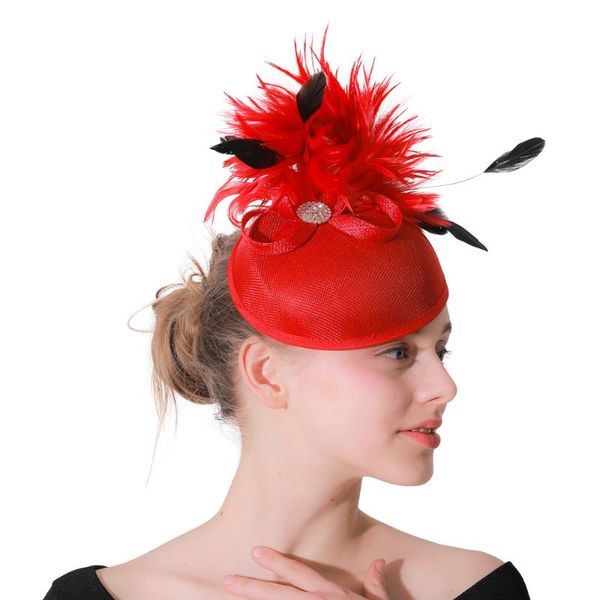 hair accessories women vintage red fascinator hairpins ladies hats formal weddings church imitation linen fedora caps with veil
hair accessories women vintage red fascinator hairpins ladies hats formal weddings church imitation linen fedora caps with veil