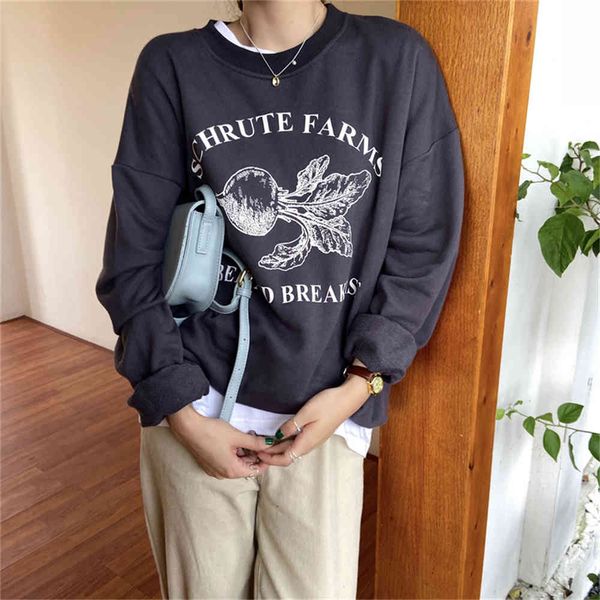 women's hoodies & sweatshirts hzirip bf idle style sweatshirts printed o-neck pullovers ol chic retro loose cotton all the women's, Black
women's hoodies & sweatshirts hzirip bf idle style sweatshirts printed o-neck pullovers ol chic retro loose cotton all the women's, Black