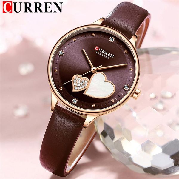 wristwatches curren women watch female waterproof clock genuine leather bracelet loverly heart ladies wristwatch 9077, Slivery;brown
wristwatches curren women watch female waterproof clock genuine leather bracelet loverly heart ladies wristwatch 9077, Slivery;brown
