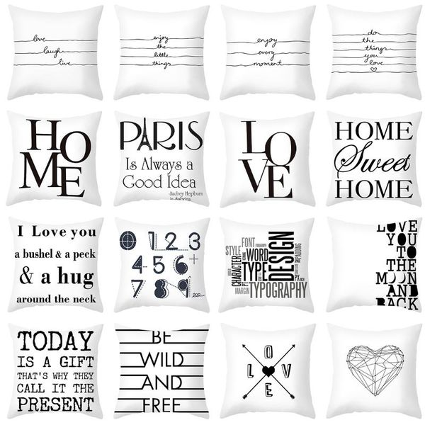 cushion/decorative pillow zerolife case 45x45 cm black white letter polyester cushion cover for home bedroom decoration throw
cushion/decorative pillow zerolife case 45x45 cm black white letter polyester cushion cover for home bedroom decoration throw