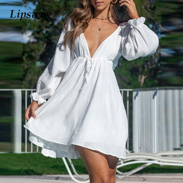 spring summer long sleeve lady mini dress women elegant lace-up backless party dress deep v neck beach solid dress vestidoshigh quality, Black;gray
spring summer long sleeve lady mini dress women elegant lace-up backless party dress deep v neck beach solid dress vestidoshigh quality, Black;gray