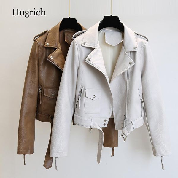 women's leather & faux fur coat long sleeve belt jacket motorcycle punk spring and autumn, Black
women's leather & faux fur coat long sleeve belt jacket motorcycle punk spring and autumn, Black