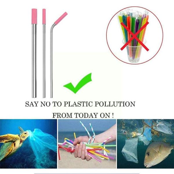drinking straws 6pcs/set reusable steel straight bent beverage bar tips cold silicone for tools drink with y5v3
drinking straws 6pcs/set reusable steel straight bent beverage bar tips cold silicone for tools drink with y5v3