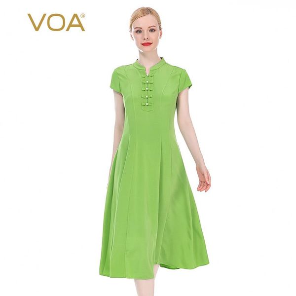 casual dresses voa 36mm heavy silk pearl buckle nine open short-sleeved micro-elastic slim-fit national style dress a8721, Black;gray
casual dresses voa 36mm heavy silk pearl buckle nine open short-sleeved micro-elastic slim-fit national style dress a8721, Black;gray