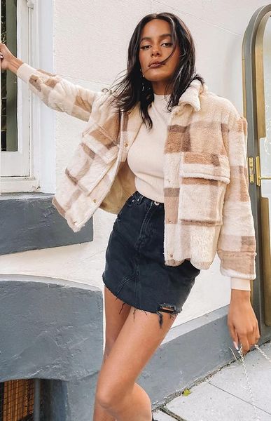 women's trench coats adfvat fall winter hairy coat women long sleeve slim jacket streetwear plus size turn down collar pocket ladies ov, Tan;black
women's trench coats adfvat fall winter hairy coat women long sleeve slim jacket streetwear plus size turn down collar pocket ladies ov, Tan;black