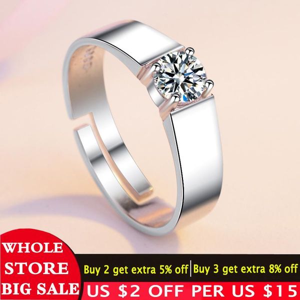 cluster rings lmnzb have certificate simple men original 925 solid silver opening adjustable 6mm cz zircon wedding for, Golden;silver
cluster rings lmnzb have certificate simple men original 925 solid silver opening adjustable 6mm cz zircon wedding for, Golden;silver