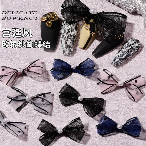 nail art decorations 2 pieces net red customized organza bowknot lace mesh pearl jewelry manicure three-dimensional decoration, Silver;gold
nail art decorations 2 pieces net red customized organza bowknot lace mesh pearl jewelry manicure three-dimensional decoration, Silver;gold