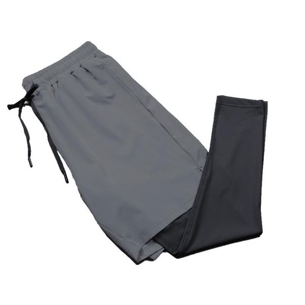 running pants fake two mens sports trousers quick-drying stretch training summer thin fitness jogging casual joggers sweatpants, Black;blue
running pants fake two mens sports trousers quick-drying stretch training summer thin fitness jogging casual joggers sweatpants, Black;blue