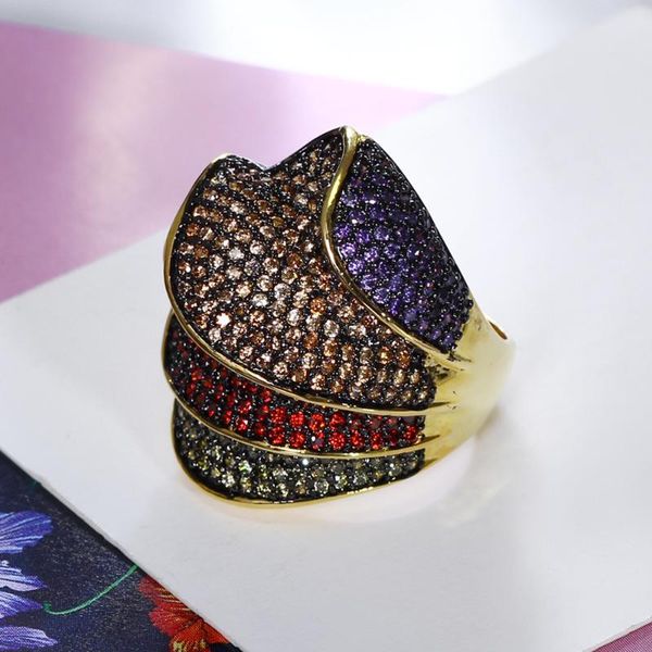 cluster rings stunning luxury jewellery colorful crystal big ring bijuteria feminina fashion jewelry gold multi color ring's for party, Golden;silver
cluster rings stunning luxury jewellery colorful crystal big ring bijuteria feminina fashion jewelry gold multi color ring's for party, Golden;silver