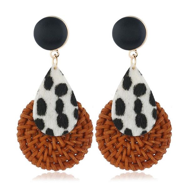 stud fashion jewelry vintage leopard print water drop bamboo weaving pendant earrings for women ear studs party accessories gift, Golden;silver
stud fashion jewelry vintage leopard print water drop bamboo weaving pendant earrings for women ear studs party accessories gift, Golden;silver
