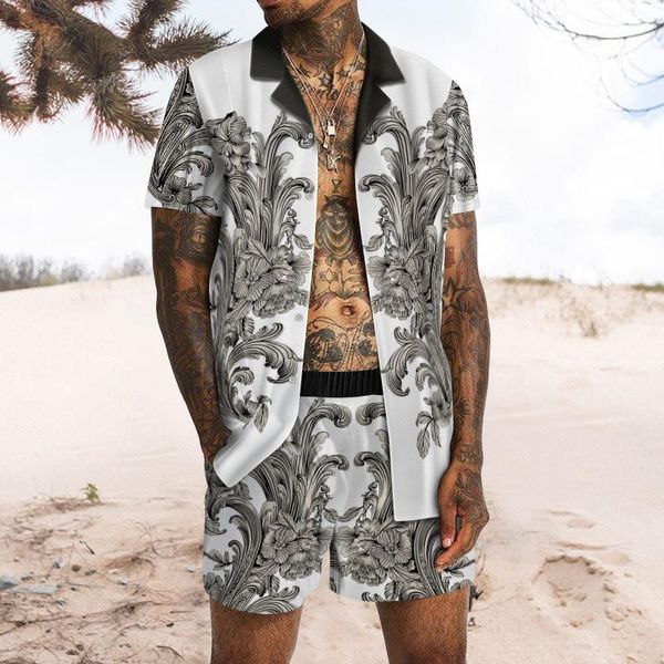 men's tracksuits 2021 summer personalized shirt short sleeved casual pants man unique 3d youthful vigorous style, Gray
men's tracksuits 2021 summer personalized shirt short sleeved casual pants man unique 3d youthful vigorous style, Gray