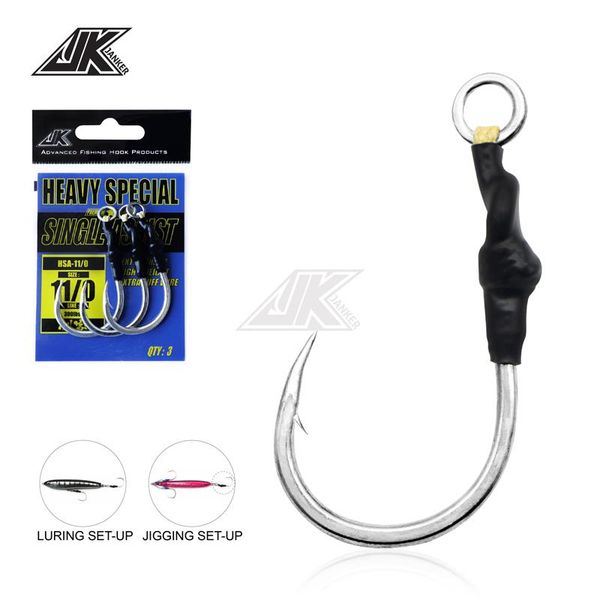 fishing hooks jk heavy jigging 5/0 7/0 9/0 11/0 12/0 13/0 power assist single for poppers lure wood stick baits boat sea hook fish
fishing hooks jk heavy jigging 5/0 7/0 9/0 11/0 12/0 13/0 power assist single for poppers lure wood stick baits boat sea hook fish