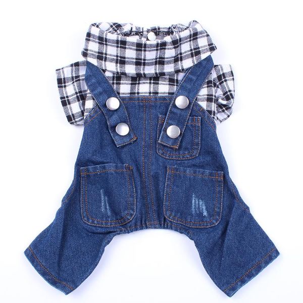 dog apparel cat denim plaid jumpsuit rompers pet puppy coat jacket summer clothes 6 sizes
dog apparel cat denim plaid jumpsuit rompers pet puppy coat jacket summer clothes 6 sizes