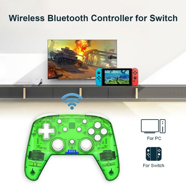 game controllers & joysticks transparent wireless controller vibration joystick gamepads for switch pc dual motor
game controllers & joysticks transparent wireless controller vibration joystick gamepads for switch pc dual motor