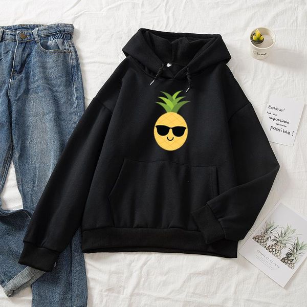 women's hoodies & sweatshirts winter korean kawaii hoody woman cotton oversized pineapple hooded streetwear vintage 90s ulzzang hoodie, Black
women's hoodies & sweatshirts winter korean kawaii hoody woman cotton oversized pineapple hooded streetwear vintage 90s ulzzang hoodie, Black