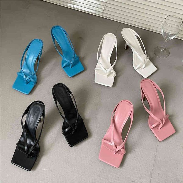 slippers brand design narrow band high heel women sandals square open toe outdoor summer elegant solid shoes t6rw, Black
slippers brand design narrow band high heel women sandals square open toe outdoor summer elegant solid shoes t6rw, Black